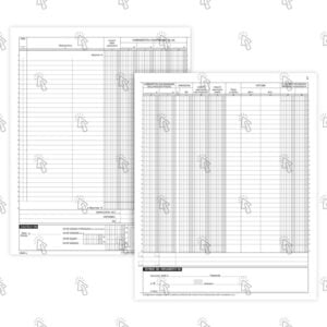 Registro Data Ufficio dei corrispettivi: 16 pg., pre-numerato, autoricalcante, 31 X 24.5 cm