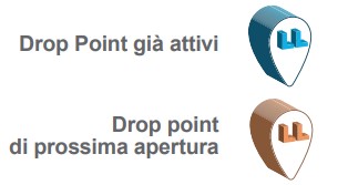 Drop point già attivi - Drop point di prossima aperura